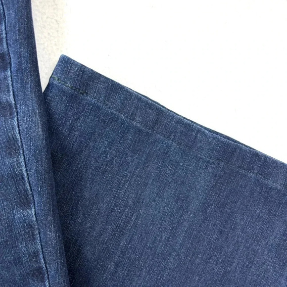 Soft Surroundings Dark Wash Whisker Tummy Control Highrise Bootcut Jeans Size TL - Picture 5 of 14